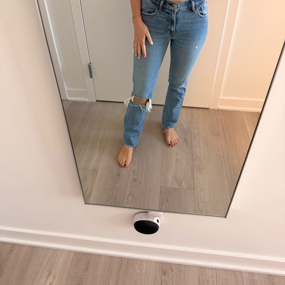 Abercrombie & Fitch Ripped Blue Jeans - Picture 1 of 3